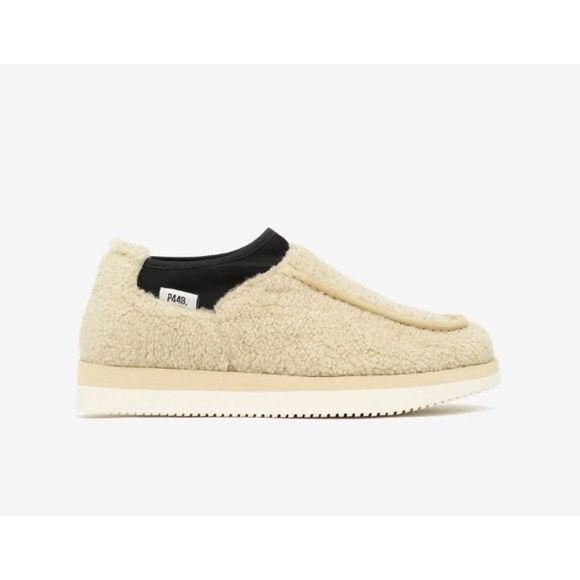 P448 Baby Lama Teddy Off White Vibram Sole Slip On Shoe Size 9 /EU 40, MSRP $245 - Picture 1 of 10